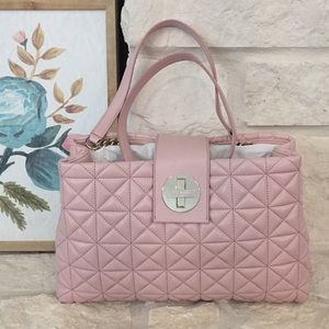 Kate Spade light pink quilt tote bag- NEVER Used.